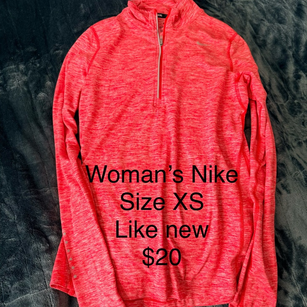 Nike Women's Vibrant Red Long Sleeve Top